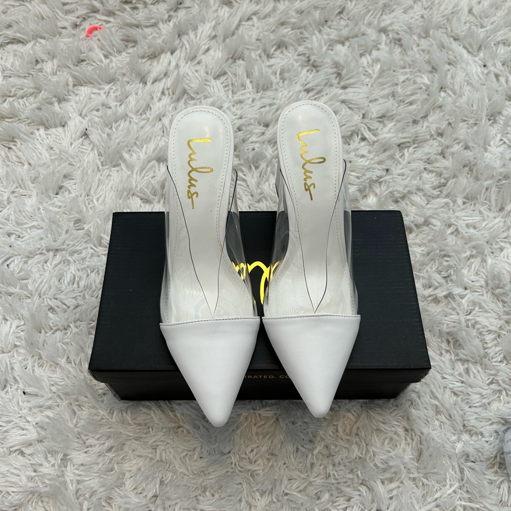 Lulu's White Elegant Stiletto Heels